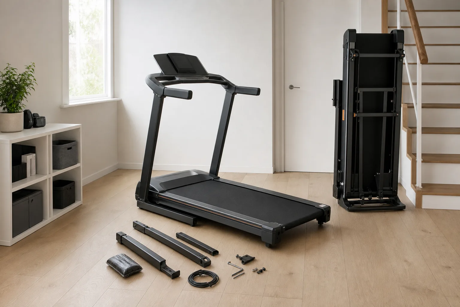 Laufband fuer Zuhause kaufen: Platzbedarf, Aufbau und Installation