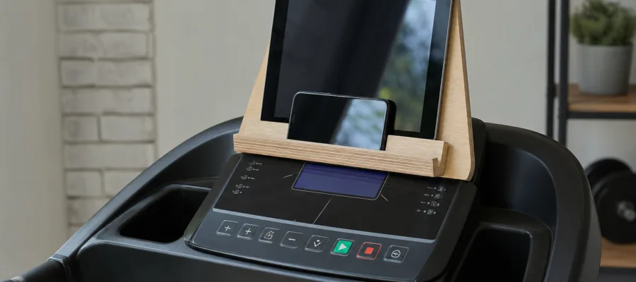 Tablet- und Smartphone-Halter fuers Laufband selber bauen